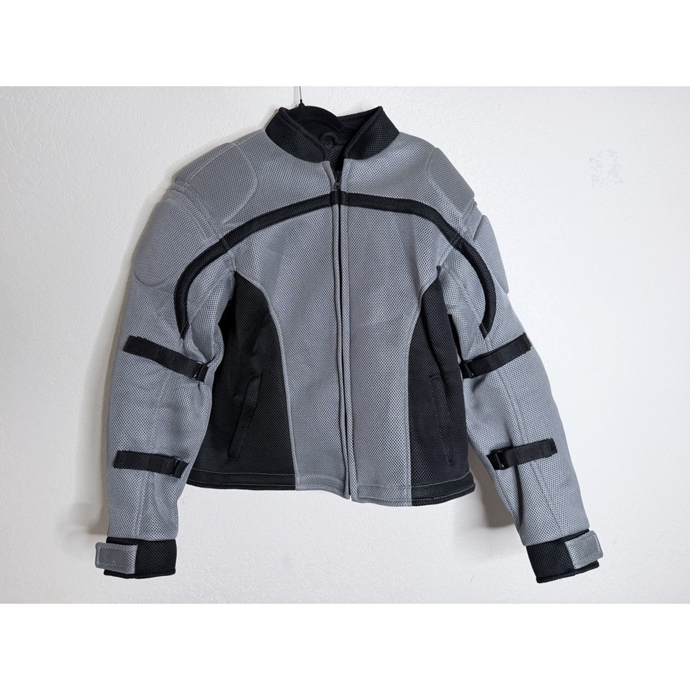 Xelement XS22012 Women's Large Gray Mesh Armored Motorcycle Riding Jacket